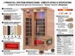 2 Person Full Spectrum Infrared Sauna - Image 4
