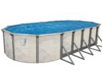 14'x20'x52" Boreal Oval Above Ground Pool - Includes 20 Gauge Blue Liner & Thru-wall Skimmer