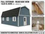 Handcrafted Homestead 16x20 XL Barn - Full Second Floor + Stairs - Image 2