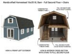 Handcrafted Homestead 16x20 XL Barn - Full Second Floor + Stairs - Image 3