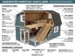 Handcrafted Homestead 16x20 XL Barn - Full Second Floor + Stairs - Image 5