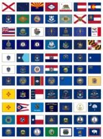 American 50 State Flags Complete Set 5'x8' One of Each USA States - Image 2