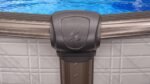 27'x54" Round Melenia Above Ground Pool - Features Bronze Metallic Top Ledges - Image 8