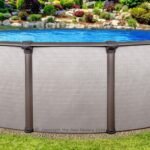 27'x54" Round Melenia Above Ground Pool - Features Bronze Metallic Top Ledges