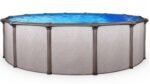 27'x54" Round Melenia Above Ground Pool - Features Bronze Metallic Top Ledges - Image 3
