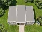 20x20 Ft Tiny house Expandable Metal Storage Shed with Glass French Door and Floor and Lockable Door and Windows Mobile house - Image 7