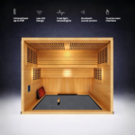 3-4 Person Full Spectrum Infrared + Red Light Sauna - Image 5
