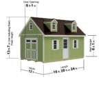 Best Barns Planner's Paradise 12x16 Wood Shed Kit - Image 5