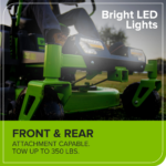 Greenworks 60V 42” Electric CrossoverZ Zero Turn Mower with 8 Ah Batteries and Dual Port Turbo Chargers - Image 12