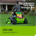 Greenworks 60V 42” Electric CrossoverZ Zero Turn Mower with 8 Ah Batteries and Dual Port Turbo Chargers - Image 7