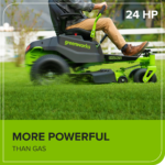 Greenworks 60V 42” Electric CrossoverZ Zero Turn Mower with 8 Ah Batteries and Dual Port Turbo Chargers - Image 5