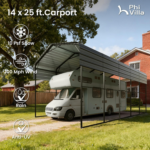 Phi Villa 14x35FT Metal RV and Camper Carports - Image 4