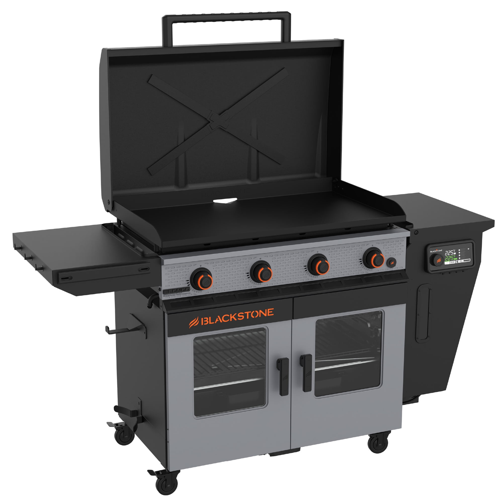 download - 2026-07-10T171437.104 Blackstone Bronco Outdoor Combo Griddle 4-Burner 36 inch Propane Flat Top Grill with Vertical Pellet Smoker - Image 1