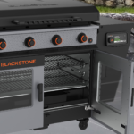 Blackstone Bronco Outdoor Combo Griddle 4-Burner 36 inch Propane Flat Top Grill with Vertical Pellet Smoker - Image 2