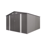 SUSUA10x12FT Outdoor Storage Shed Metal Garden Shed with Double Door Two Window Waterproof Tool Shed for Backyard Patio Lawn - Image 2