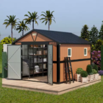 Outdoor oversized storage shed with locked windows for garden, backyard, patio, chicken coop - Image 6