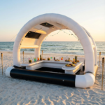 Outdoor Inflatable Pool Bar PVC Inflatable Pub House - 16.5X16.5X11.5FT