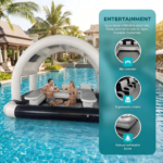 Outdoor Inflatable Pool Bar PVC Inflatable Pub House - 16.5X16.5X11.5FT - Image 6