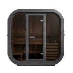 SaunaLife Model CL5G 4 Person Outdoor Cube Sauna - Image 3