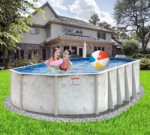 15' x 30' Oval 52" Coastal Above Ground Pool Kit - Image 2