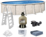 15' x 30' Oval 52" Coastal Above Ground Pool Kit - Image 7