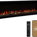 Modern Ember Highmark Luxe LCD Wall Mount Smart Electric Fireplace