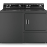 Speed Queen Top Load Laundry Pair with TC5003BN 26 inch Washer and DC5004BE 27-inch Electric Dryer (Matte Black)
