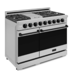 Thor Kitchen 48-Inch Gordon Ramsay Series Professional Gas Range with Pro-style Knobs in Black/Stainless Steel rsg48e - Image 2