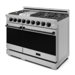 Thor Kitchen 48-Inch Gordon Ramsay Series Professional Gas Range with Pro-style Knobs in Black/Stainless Steel rsg48e - Image 3