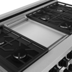 Thor Kitchen 48-Inch Gordon Ramsay Series Professional Gas Range with Pro-style Knobs in Black/Stainless Steel rsg48e - Image 6