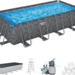 Bestway APX 365 52" Rectangular Above Ground Swimming Pool Set