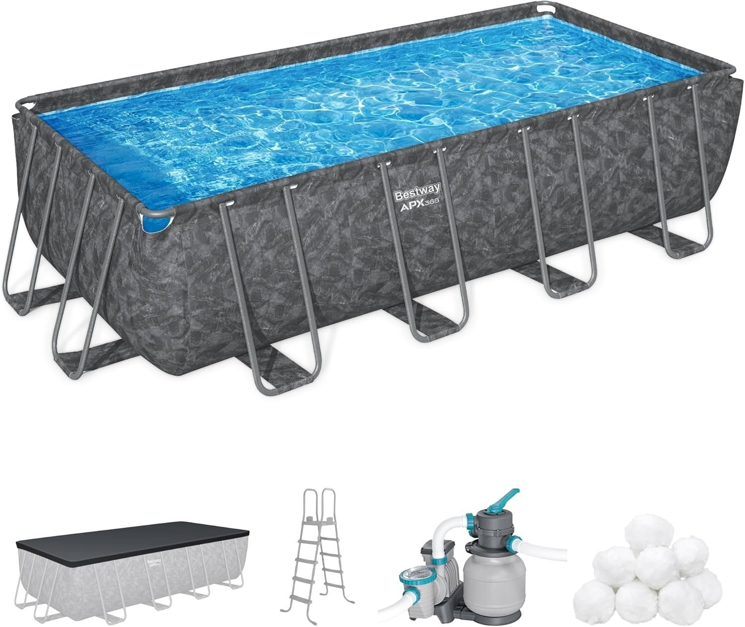 download - 2026-07-18T184322.289 Bestway APX 365 52" Rectangular Above Ground Swimming Pool Set - Image 1