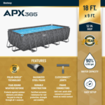 Bestway APX 365 52" Rectangular Above Ground Swimming Pool Set - Image 4