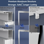 ExBrite LED Lighted Medicine Cabinet - Image 8