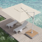 GRAND Patio 10x13 ft Patio Umbrella with Base Acrylic Outdoor Cantilever Aluminum Umbrella - Image 3