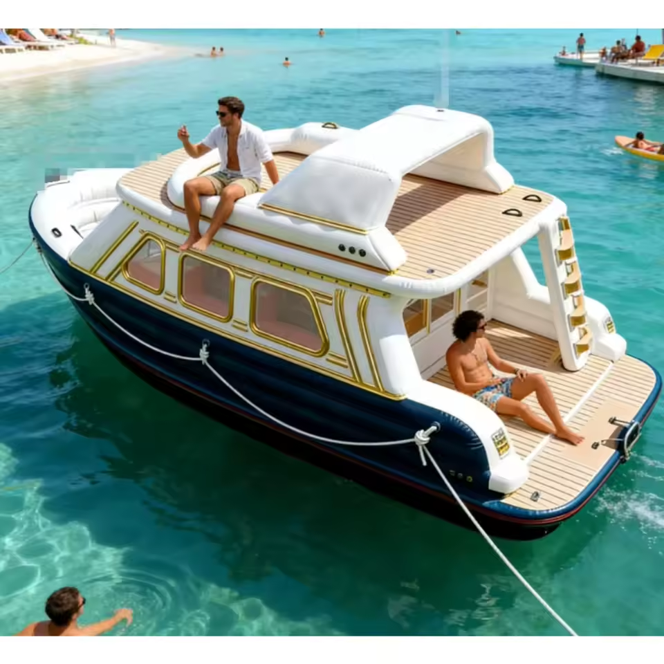 download - 2026-07-20T110207.992 Double Deck Inflatable Electric Floating House Boat New Party Leisure Boat for Water Fun Activities - Factory Price - Image 1