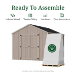 Little Cottage Co Value Gable Wood Shed Kit 10 x 12 - Image 11