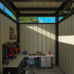 7x7 Metal Storage Shed with 7x7 Covered Porch - Image 9