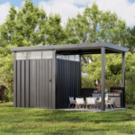 7x7 Metal Storage Shed with 7x7 Covered Porch - Image 8