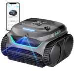 WYBOT C2 Cordless Robotic Pool Cleaner-Dual-Layer Filtration + Powerful Suction for Deep Cleaning