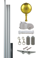 25ft Premium Flagpole - ECSA25 Black Anodized / External (Cleat) / Ship Everything Together - Image 4