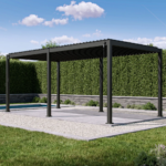 111S Aluminum Pergola with Adjustable Louvered Roof Mirador 10'x20' - Image 2