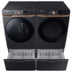 Samsung Front Load Washer & Dryer Set, 5.2 & 7.5 cu. ft., Brushed Black, Electric