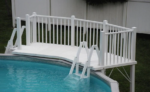Vinylworks 5' x 13.5' Resin Above Ground Pool Deck Kit w/ Steps
