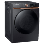 Samsung Front Load Washer & Dryer Set, 5.2 & 7.5 cu. ft., Brushed Black, Electric - Image 3