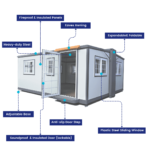 Portable Mobile Expandable Prefab House 15 x 20ft,Exquisitely Designed Modern Villa Prefab House - Image 4