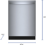 Bosch 800 Series 24" Dishwasher shp78dm5n - Image 3