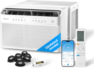 Midea 12,000 BTU Smart Inverter U-Shaped Window Air Conditioner maw12w1qwt