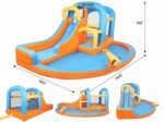 5-in-1 Iatable Water Slide Park, Water Bounce House w/Air Blower, Climbing Wall, Double Jump Area, Splash Pool, Water Cannon, W - Image 6
